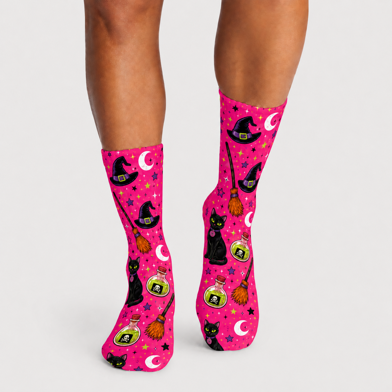 Halloween Pinky Witchy socks