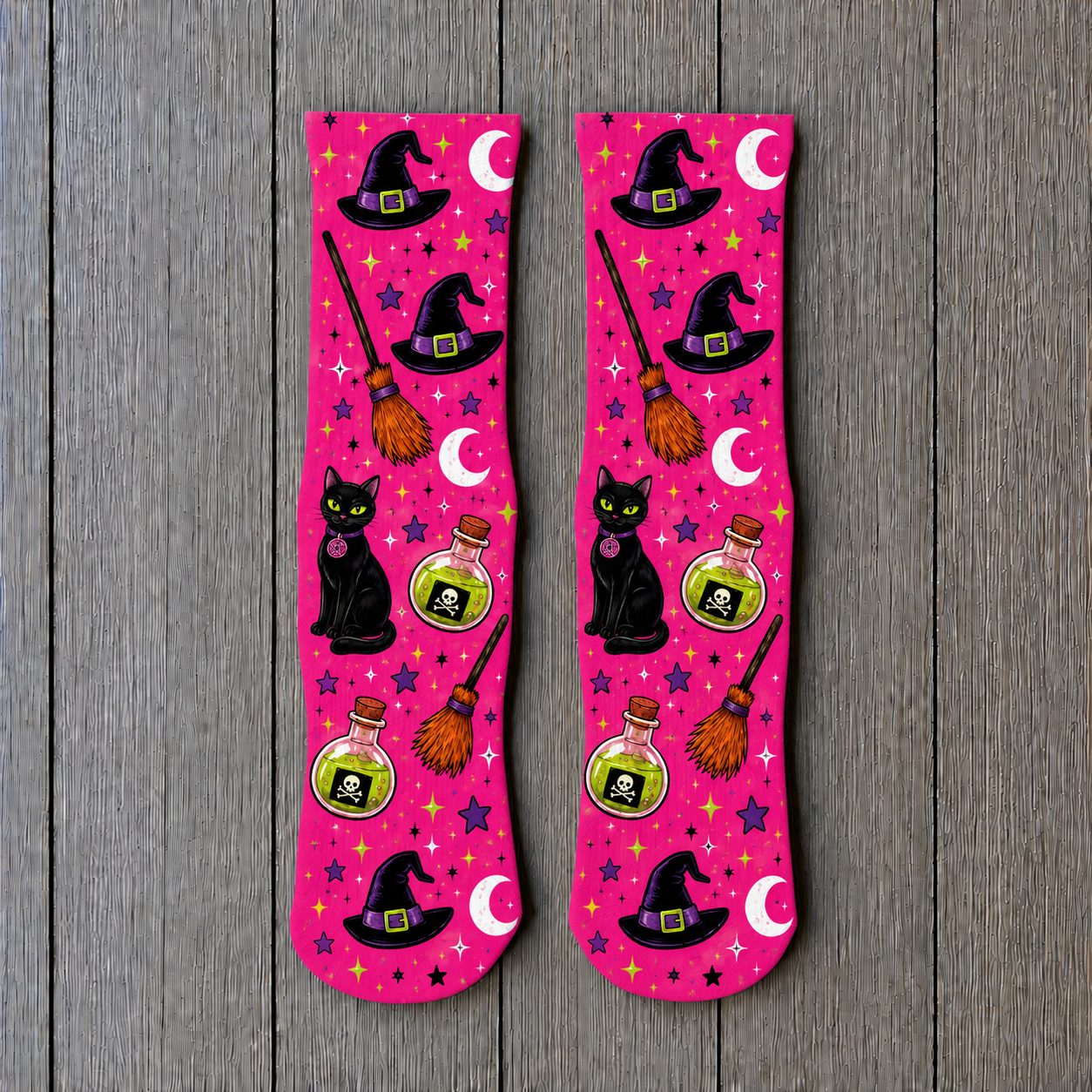 Halloween Pinky Witchy socks