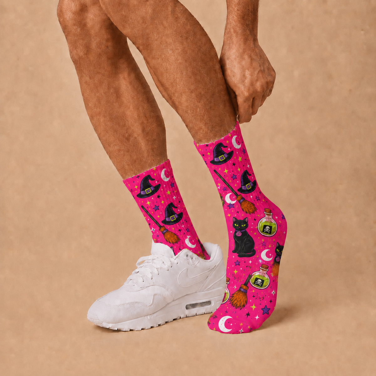 Halloween Pinky Witchy socks