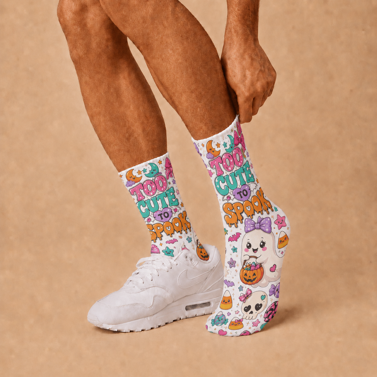 Halloween Too Cute To Spook socks