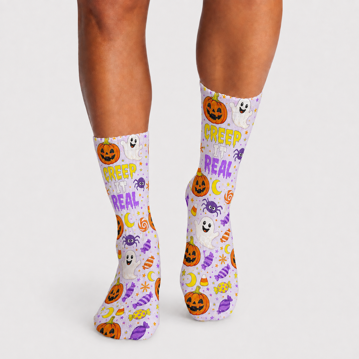 Halloween Creep It Real socks