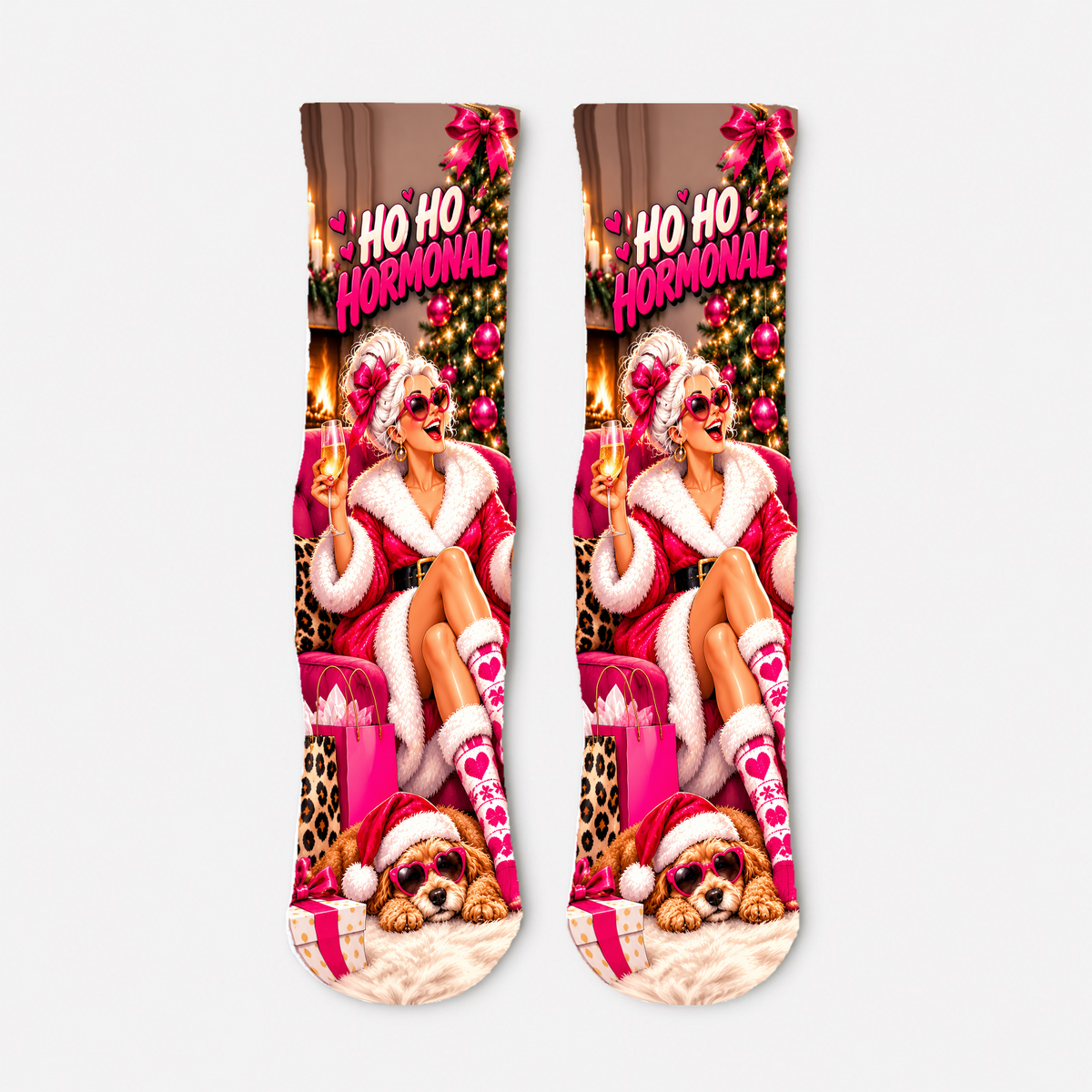 Christmas 26 Ho Ho Hormonal Glamour socks
