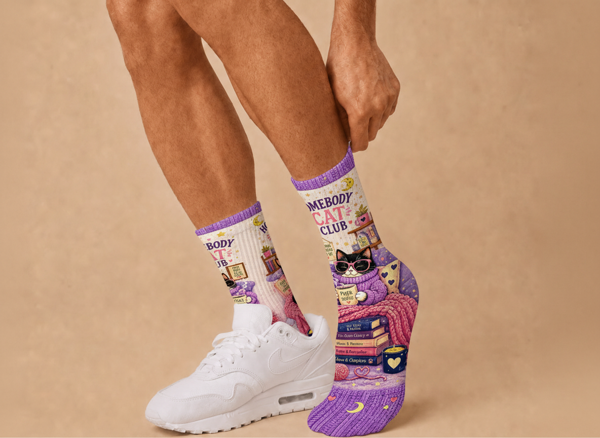 Pets Homebody Cat Club socks