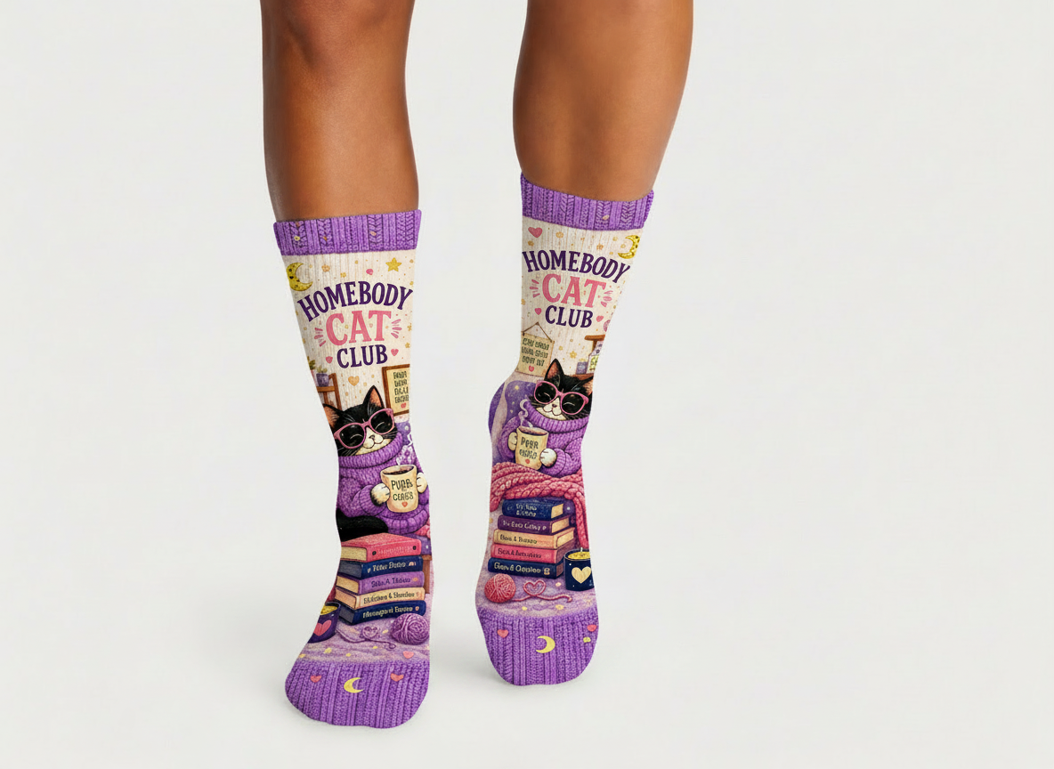 Pets Homebody Cat Club socks