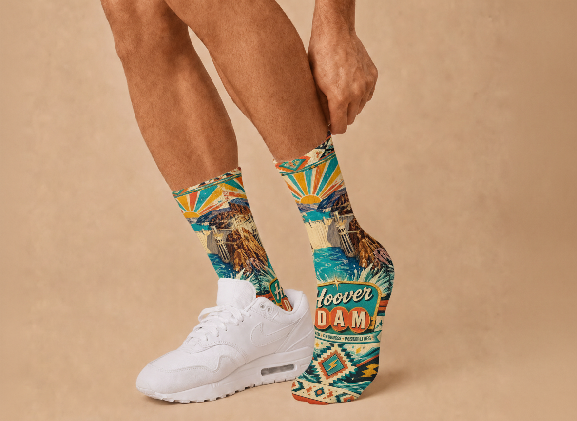 Nevada Hoover Dam socks