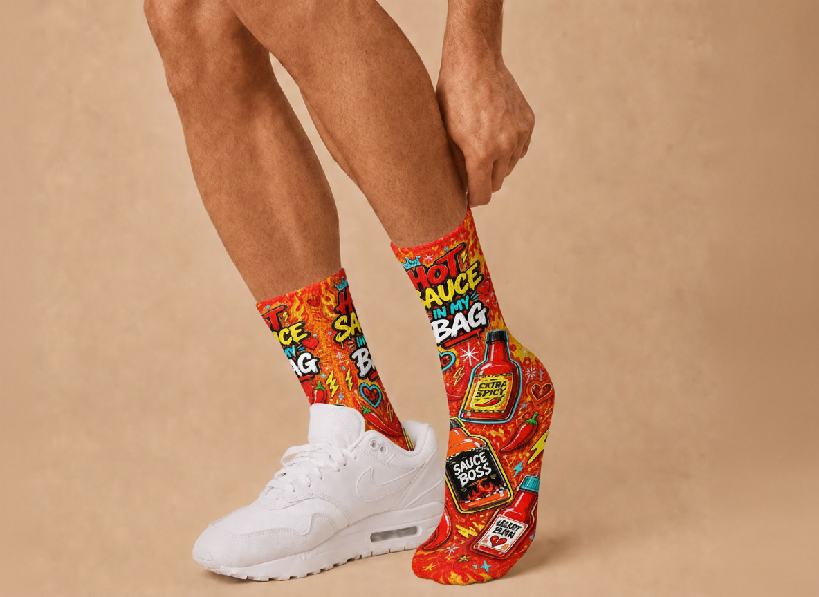 Food Hot Sauce in my Bag socks