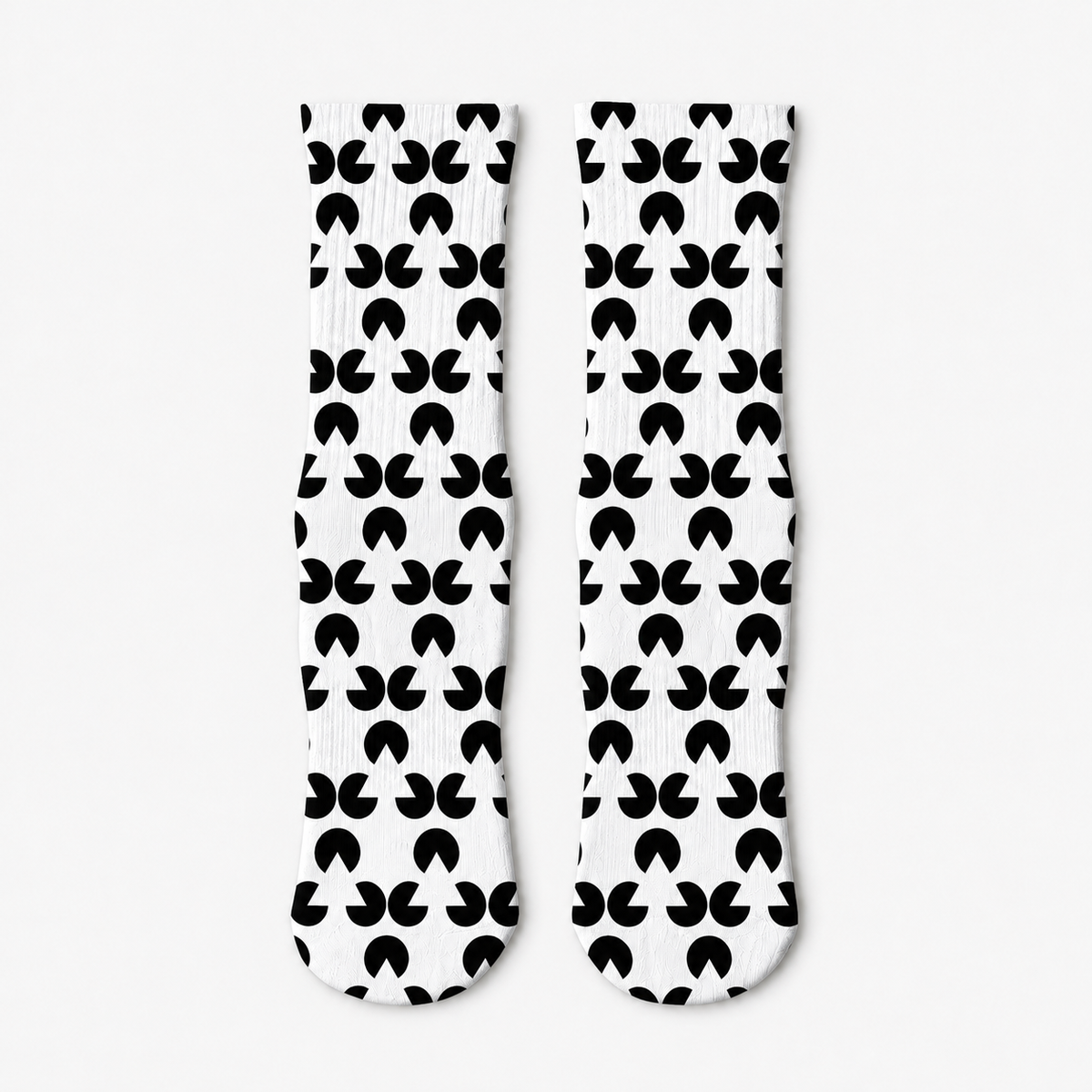 Illusion Kanizsa Triangle Tessellation socks