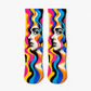 Illusion Neon Portraits socks