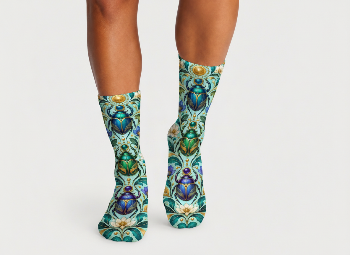 Insects Jewel Scarab socks