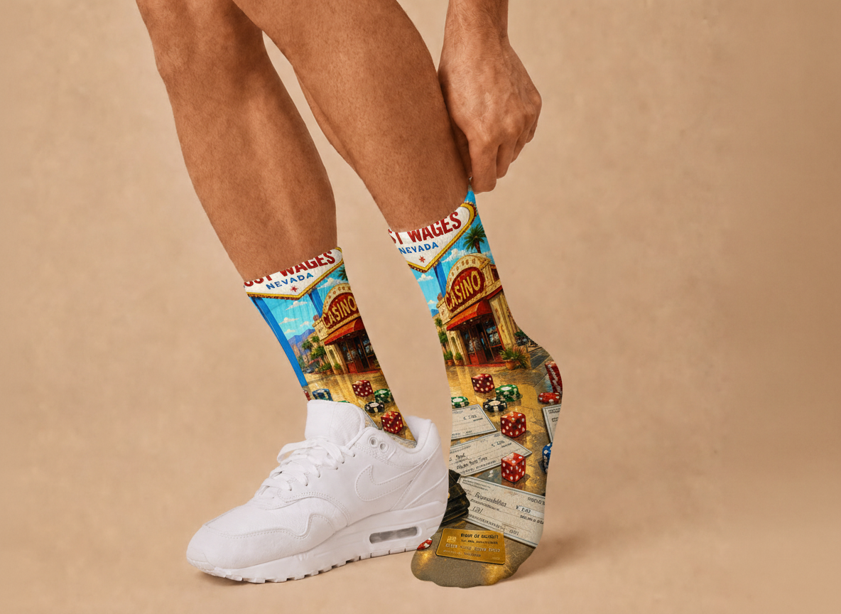 Vegas Lost Wages socks