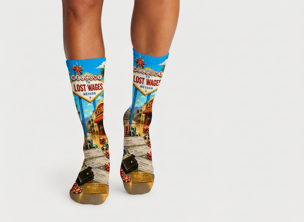 Vegas Lost Wages socks