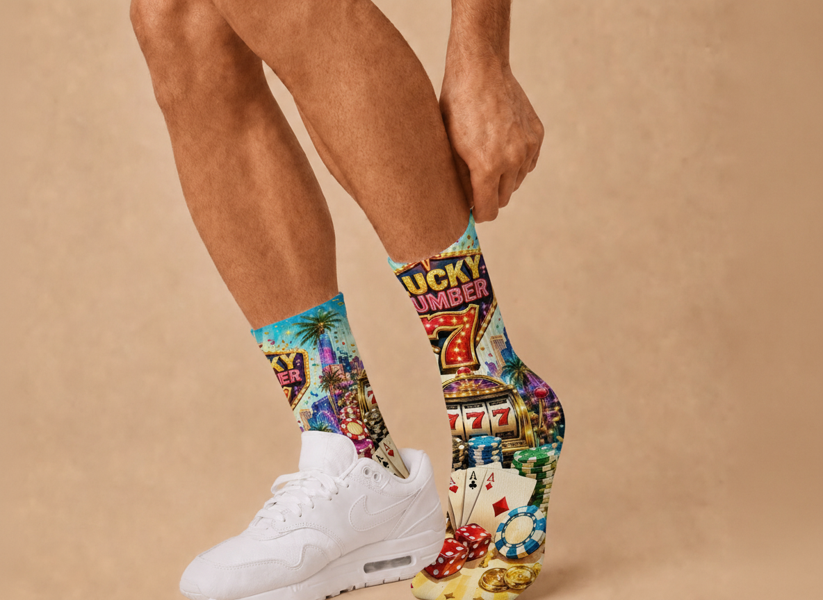 Vegas Lucky Number 7 socks