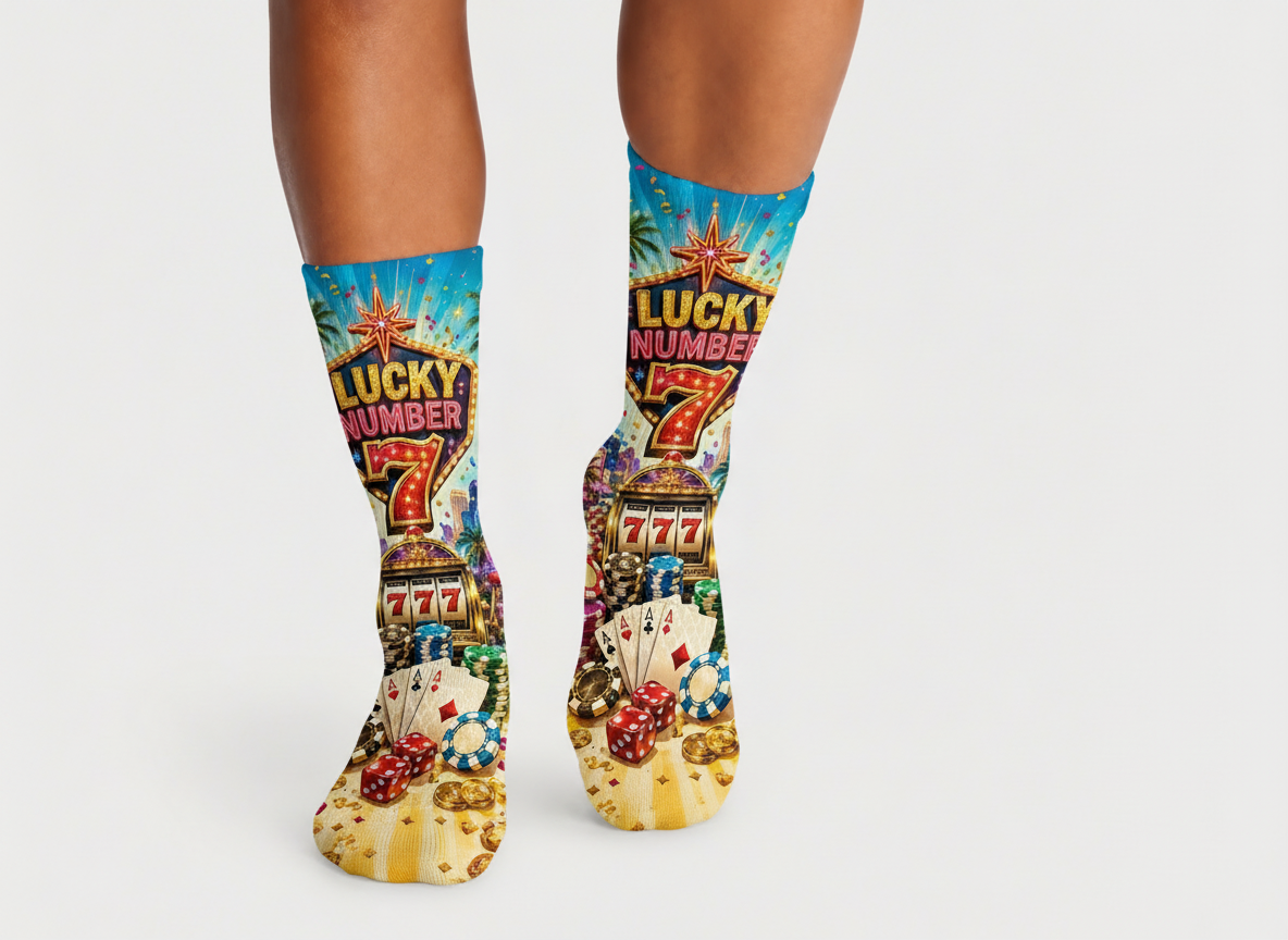 Vegas Lucky Number 7 socks