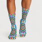 Psychedelic Mandala Burst socks