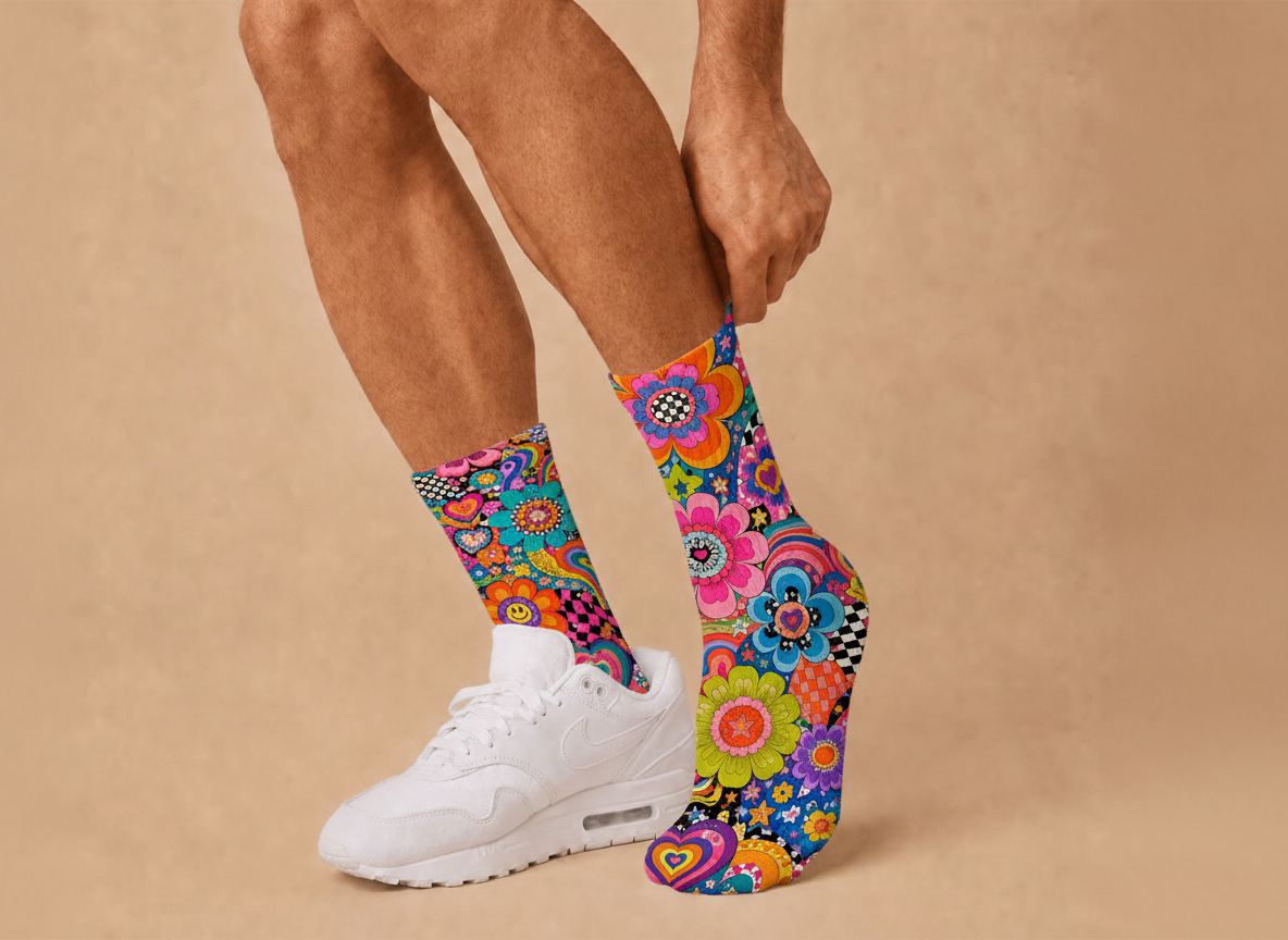 Maximalist 1 Sunflower socks