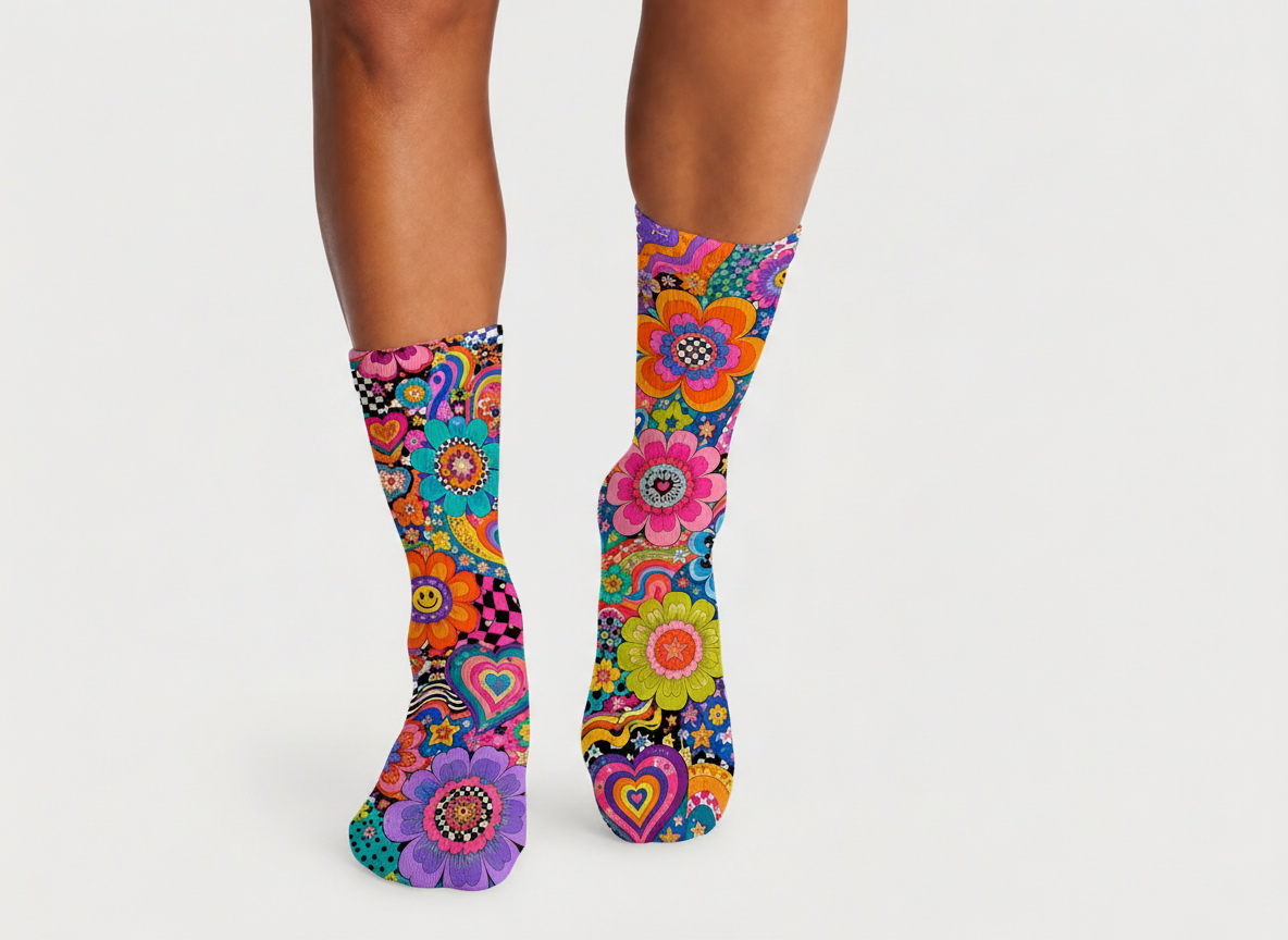 Maximalist 1 Sunflower socks