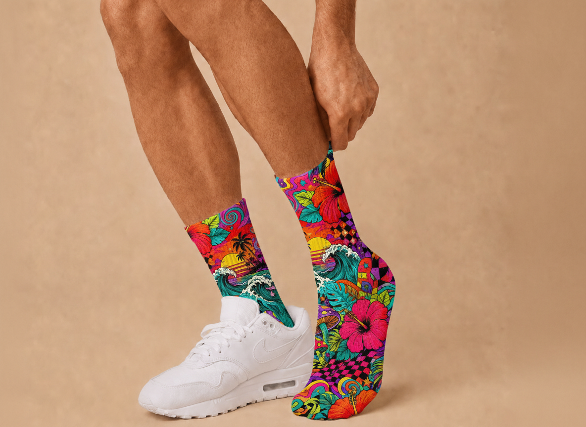 Maximalist Trippy socks