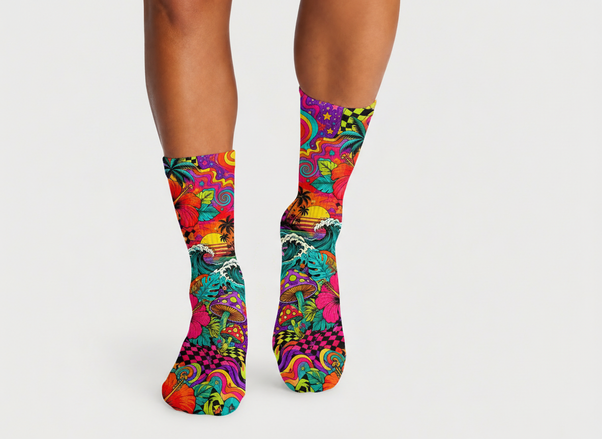 Maximalist Trippy socks