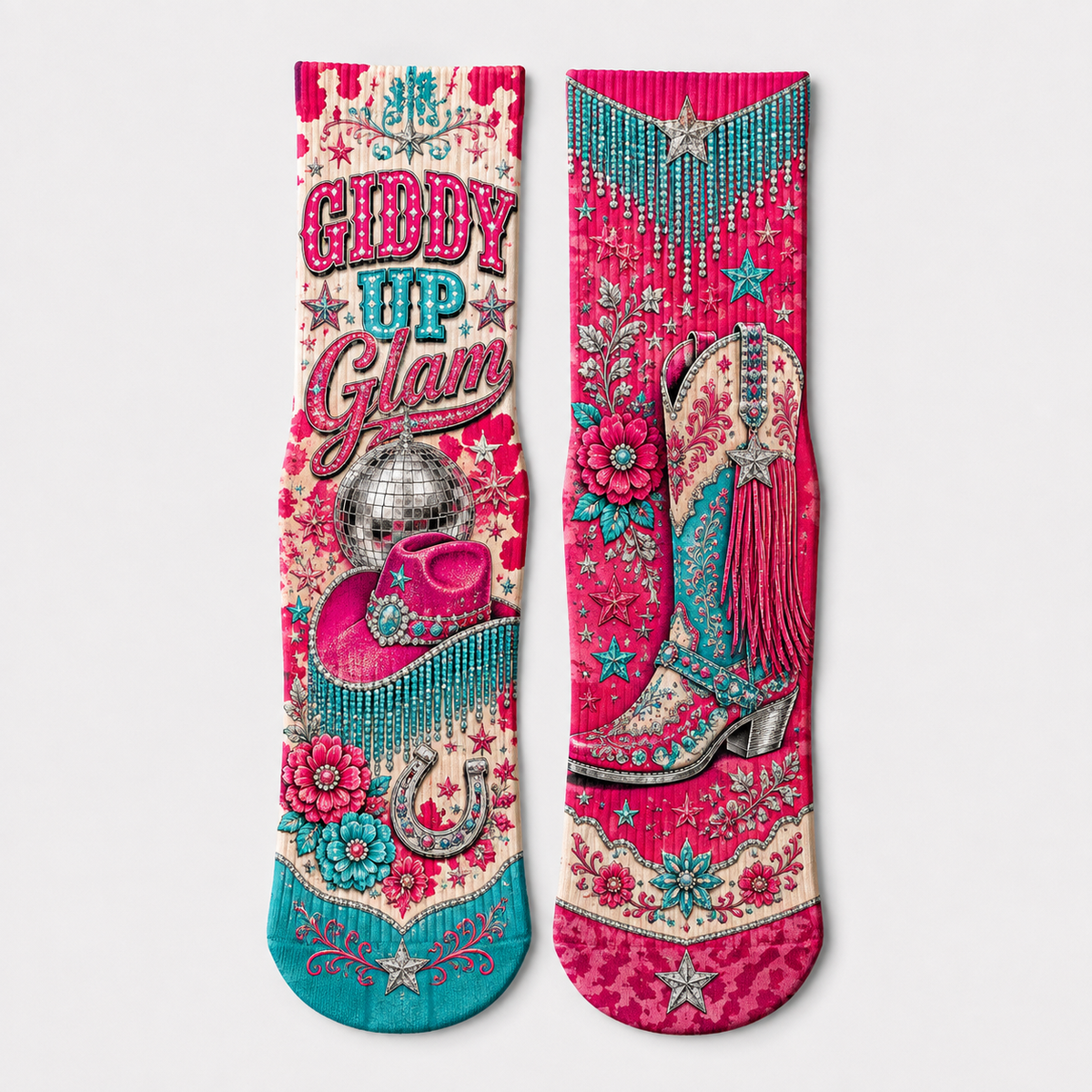 Modern Western Giddy Up Glam socks