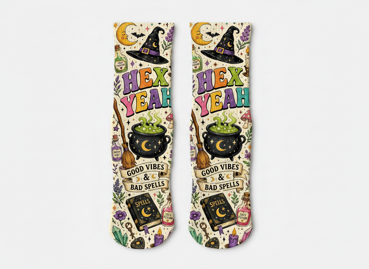 Mystical Hex Yeah socks