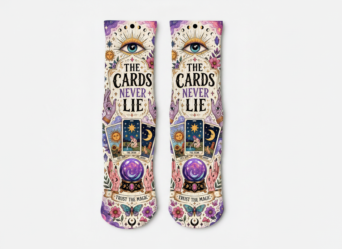 Mystical The Cards Never Lie socks