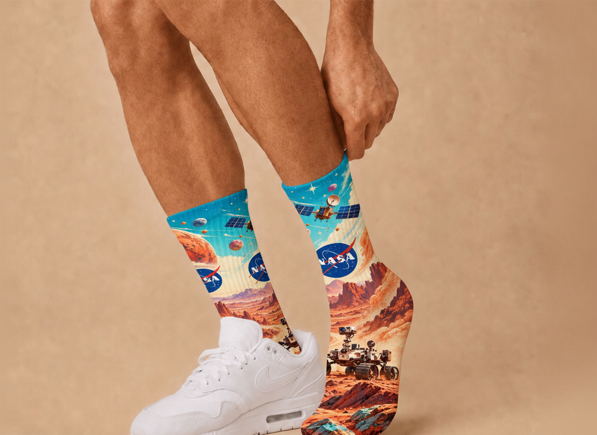 NASA Mars Explorer socks
