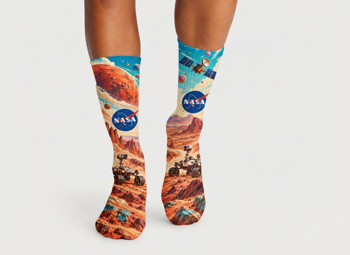 NASA Mars Explorer socks