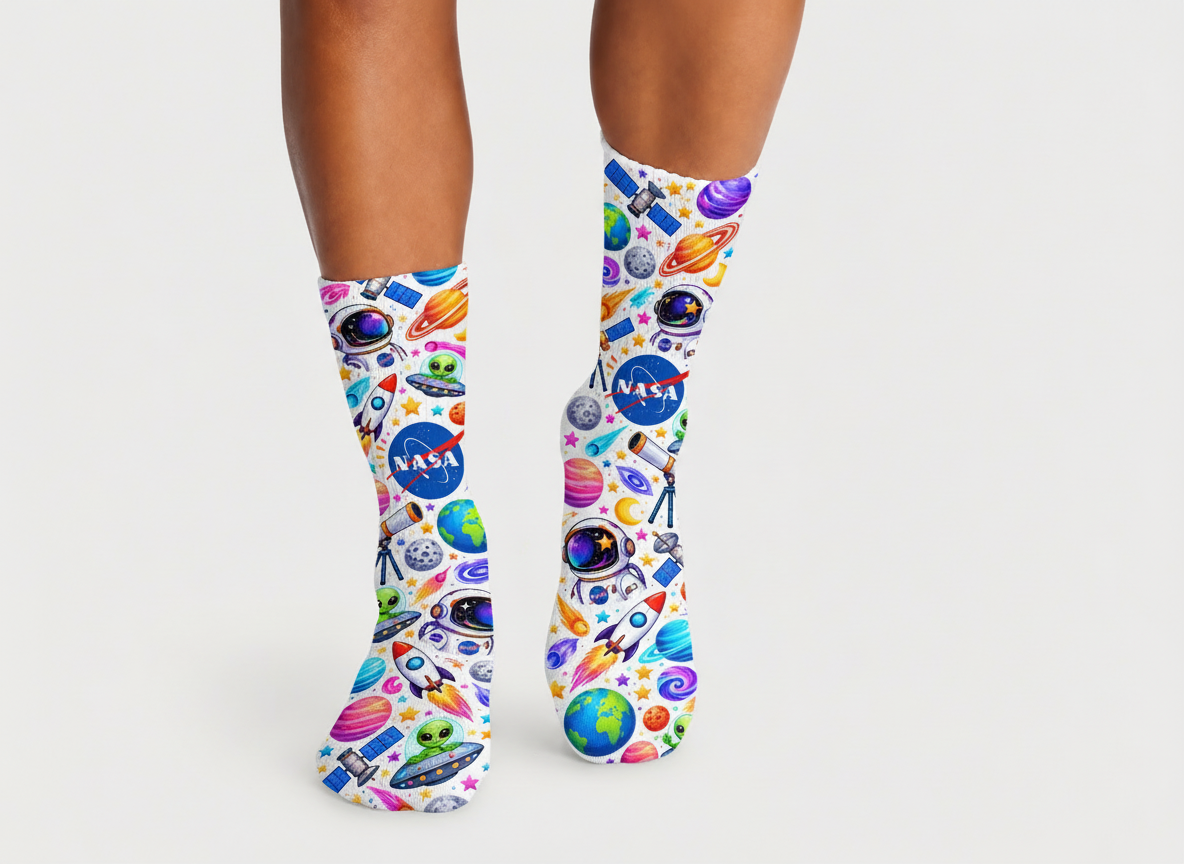 NASA Space Vibes socks