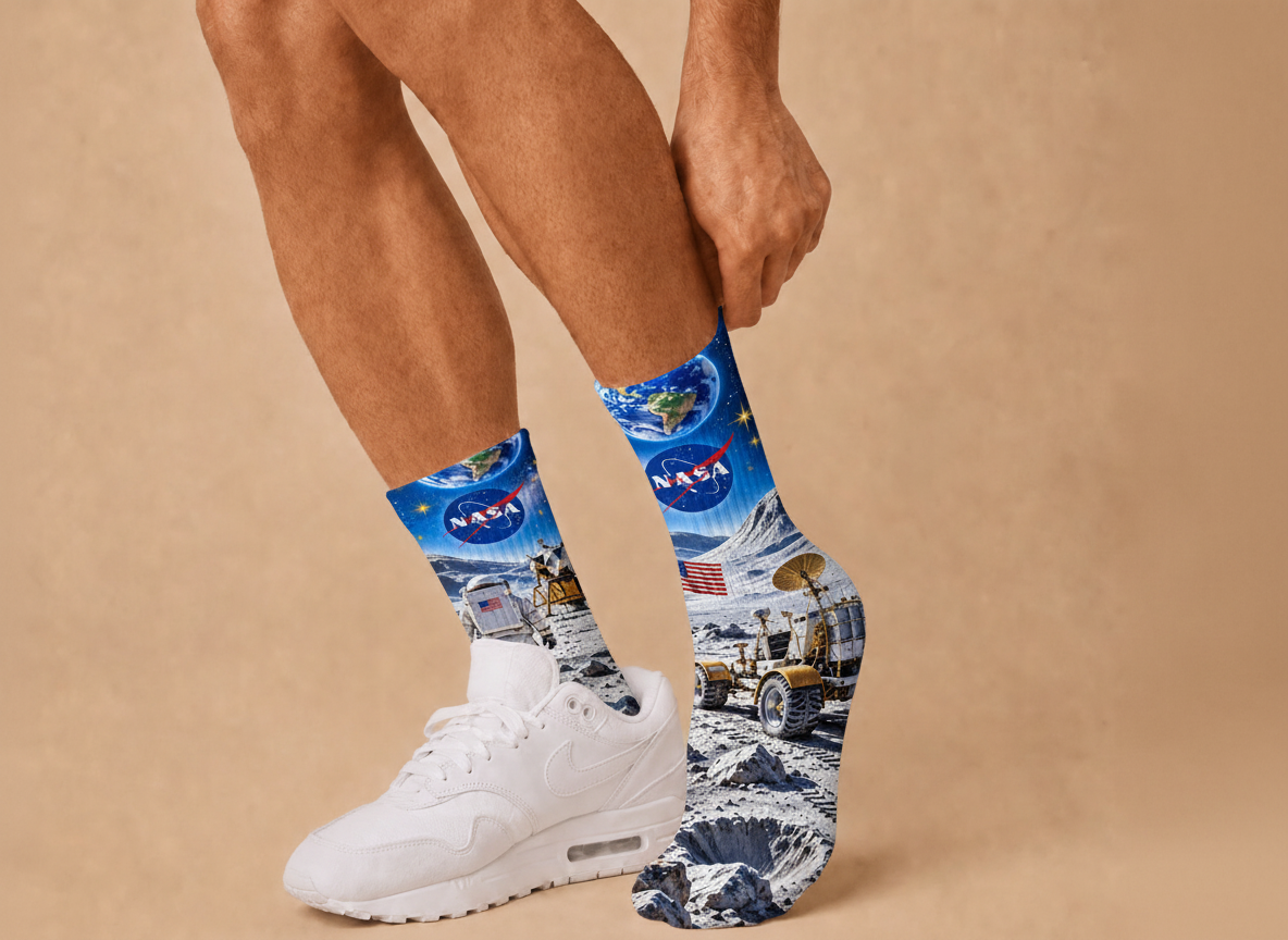 NASA Lunar Mission socks
