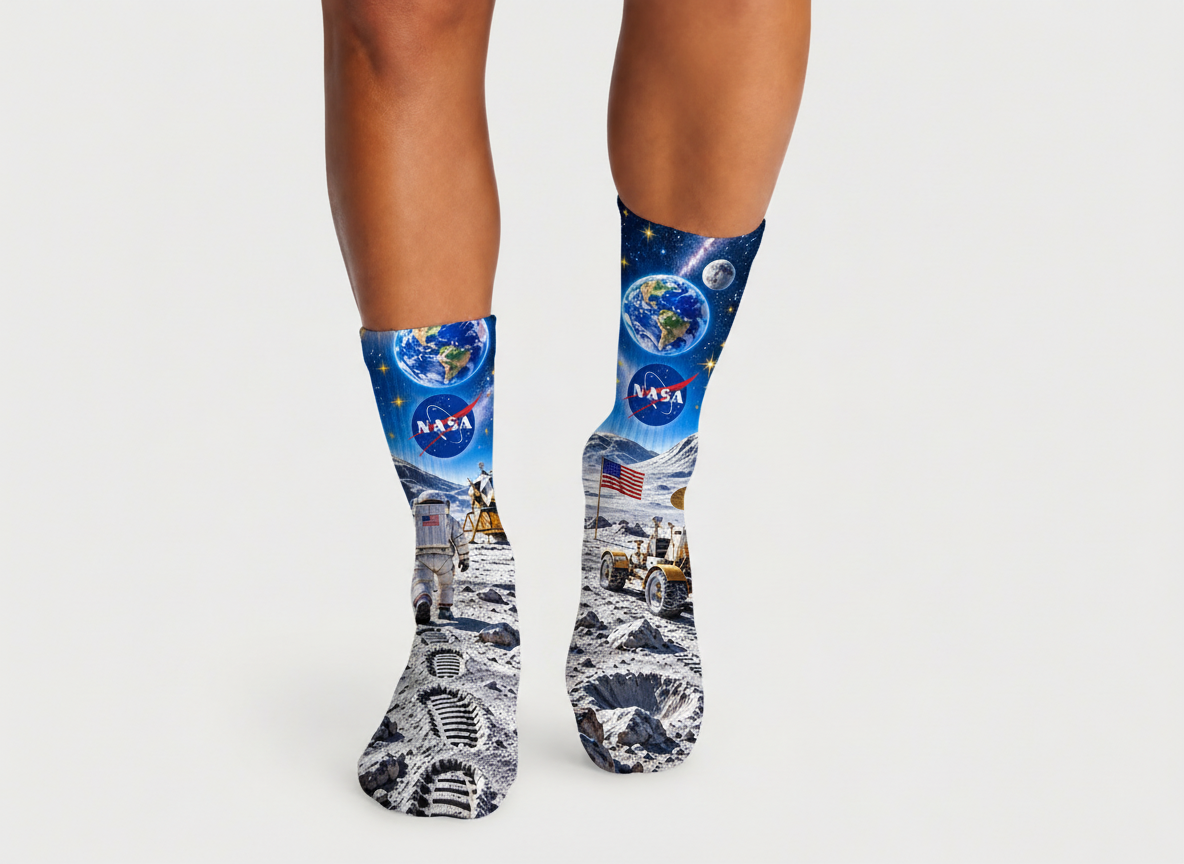 NASA Lunar Mission socks