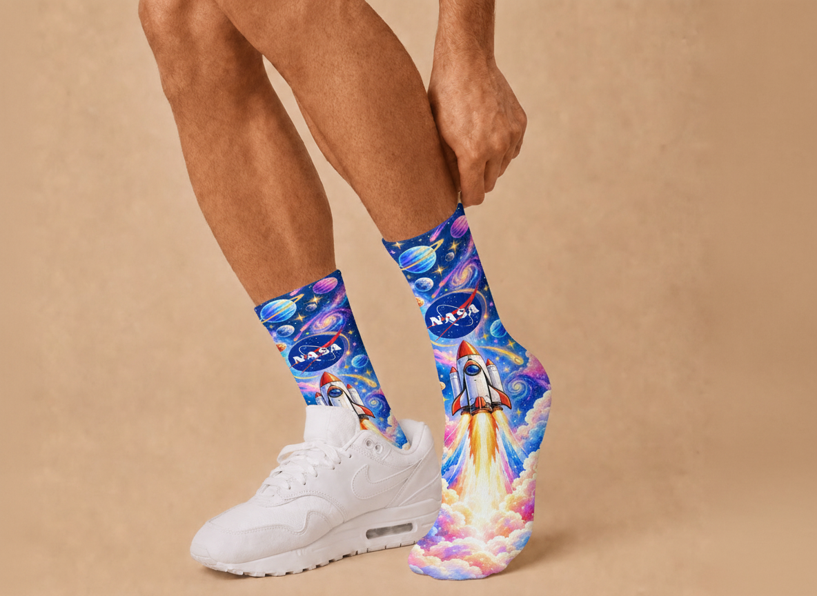 NASA Space Explorer socks