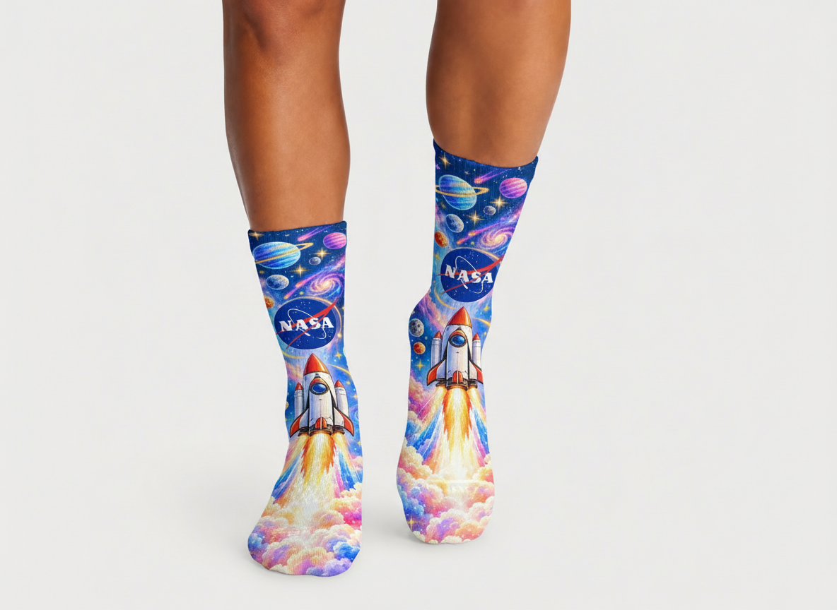 NASA Space Explorer socks