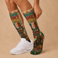 Modern Western Neon Honky Tonk socks