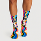 Illusion Neon Portraits socks