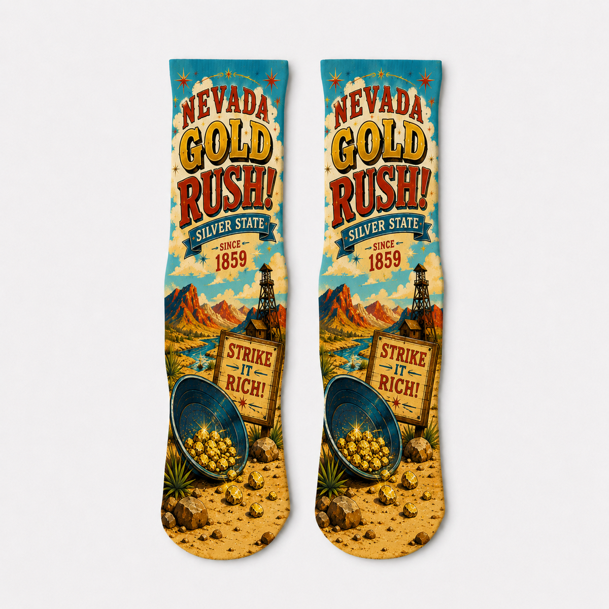 Nevada Gold Rush 2 socks