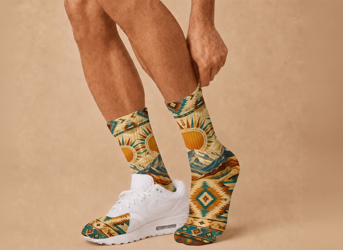 Nevada Native Pattern 1 socks