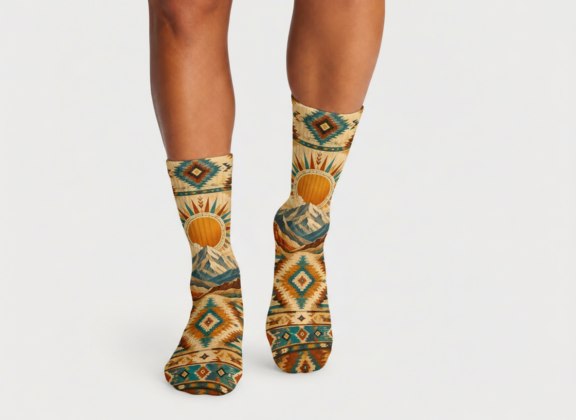 Nevada Native Pattern 1 socks