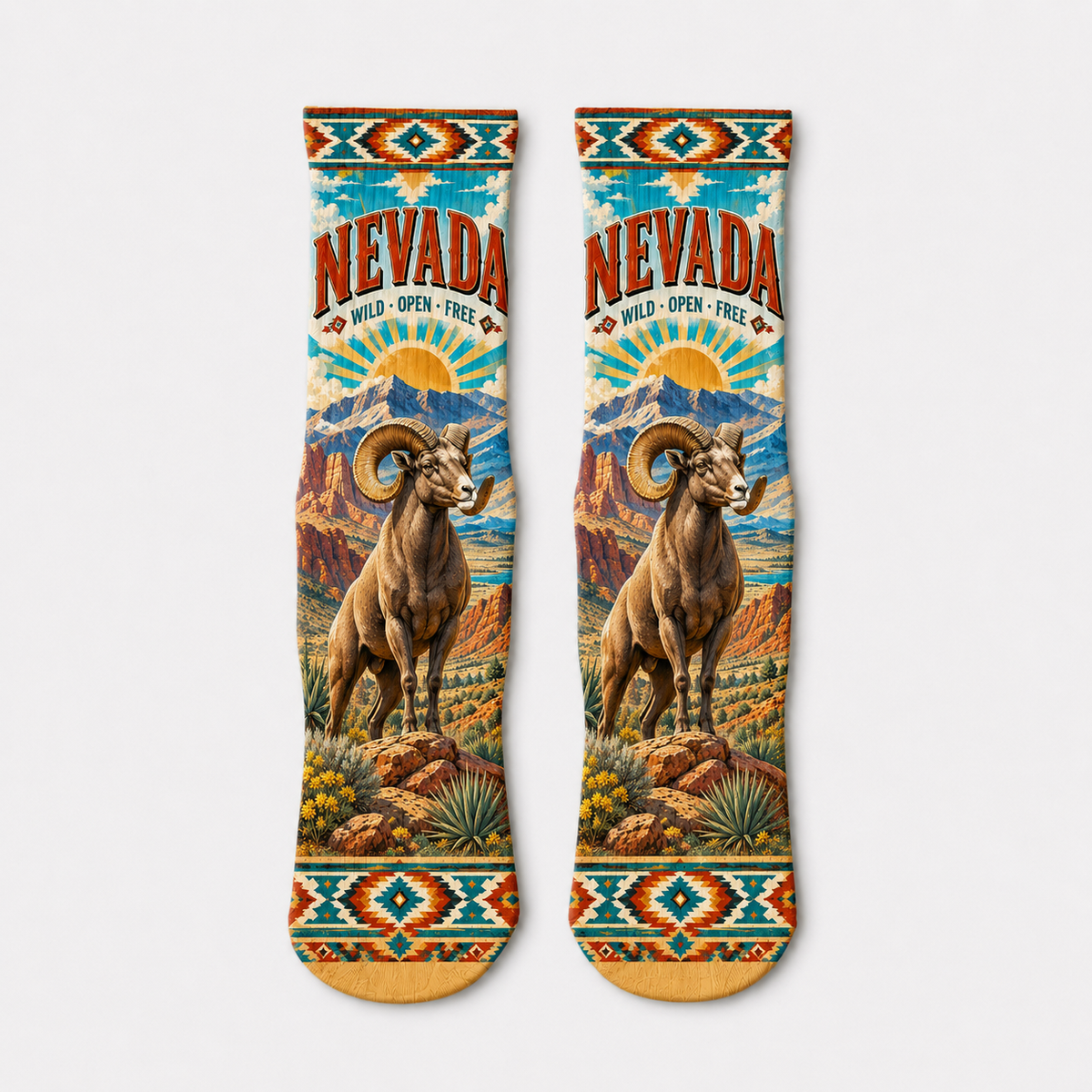 Nevada Open Wild Free socks