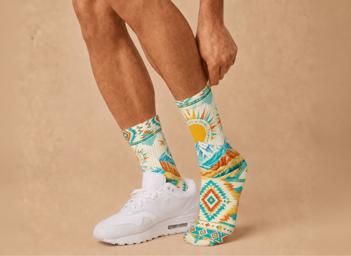 Nevada Native Pattern socks