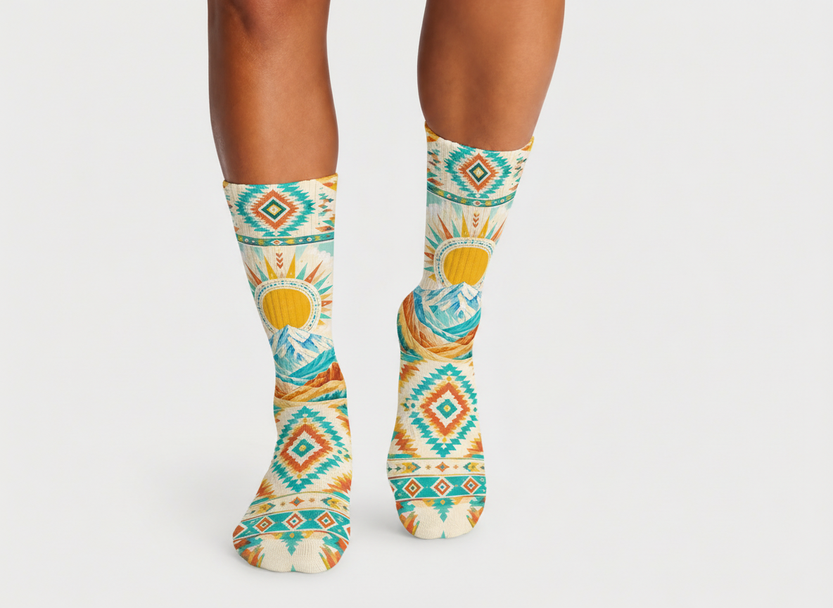 Nevada Native Pattern socks
