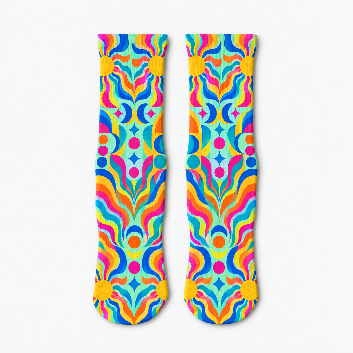 Psychedelic Sunwave socks