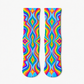 Psychedelic Rainbow Ripple socks