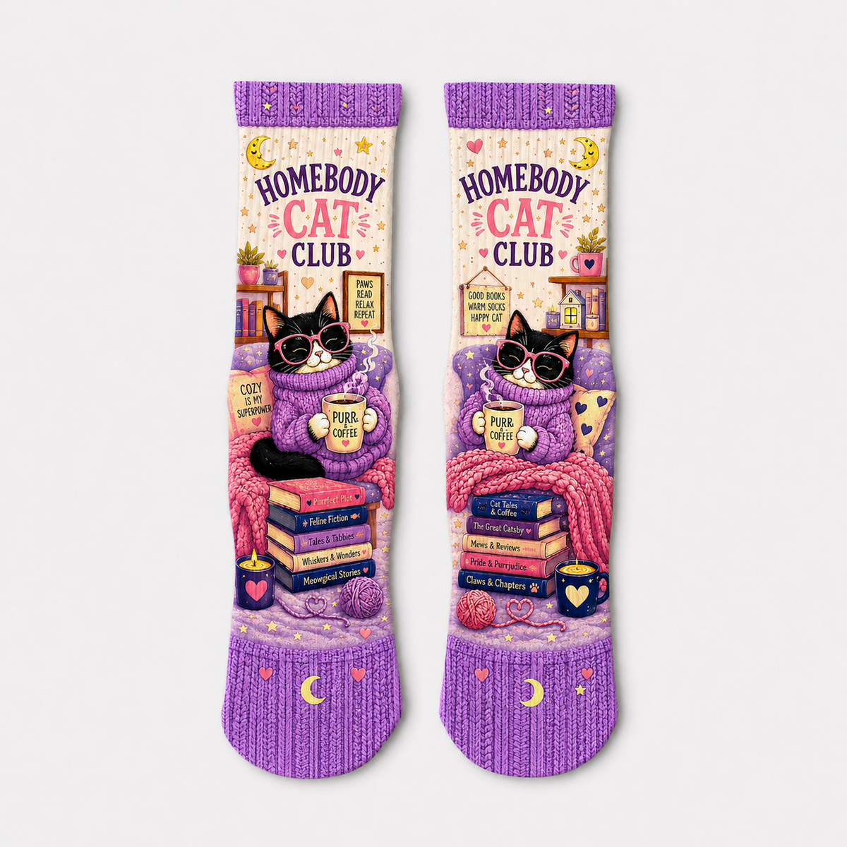 Pets Homebody Cat Club socks