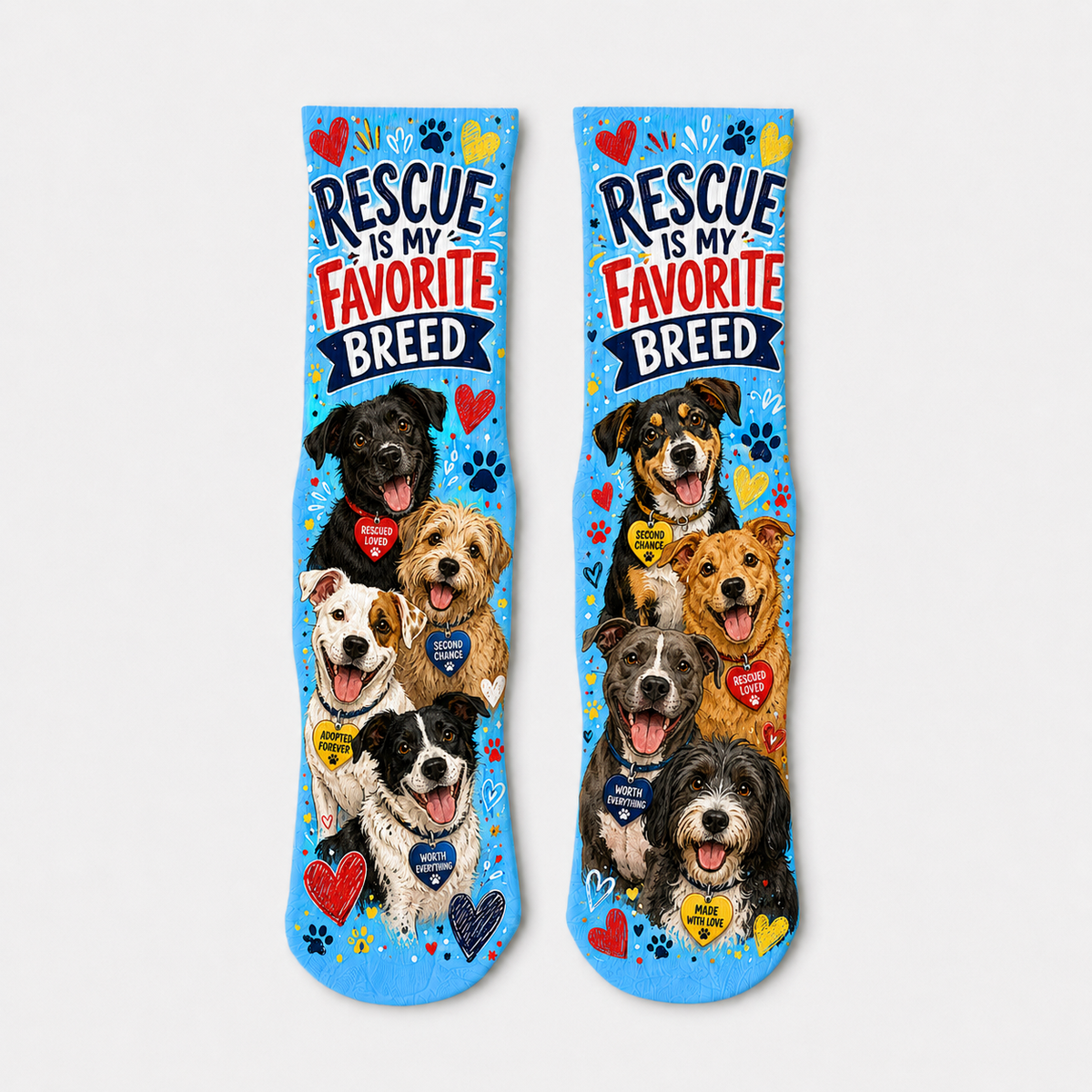 Pets Rescue Favorite Breed socks