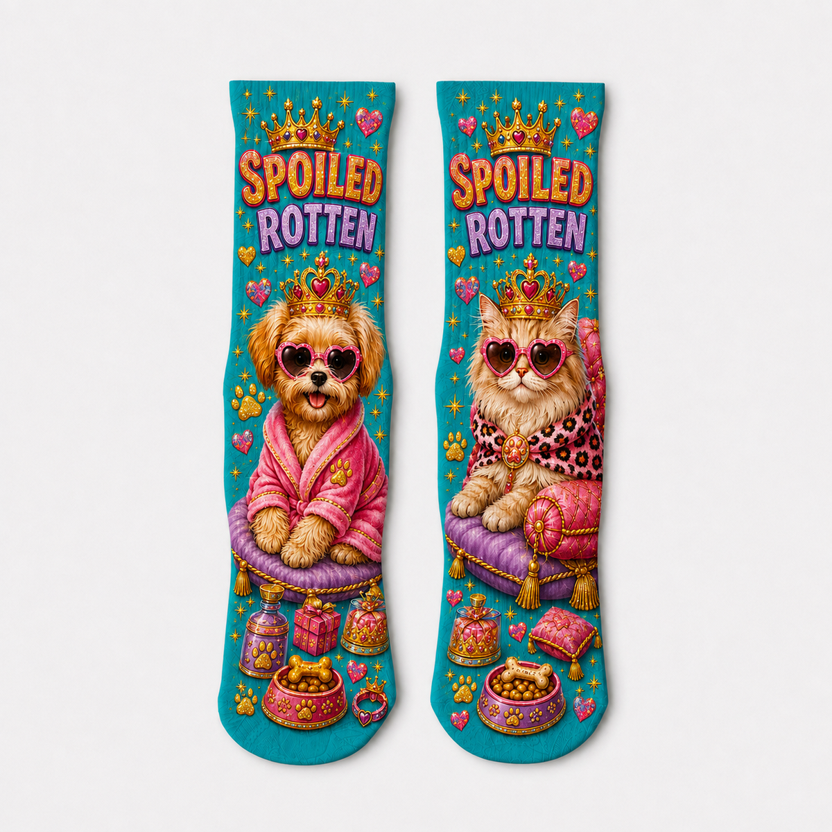Pets Spoiled Rotten socks
