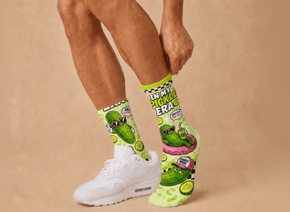 Food In My Pickle Era socks