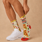Food Pizza Is My Love Language socks