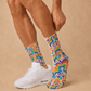 Psychedelic Rainbow Flow socks