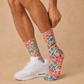 Psychedelic Retro Bloom socks