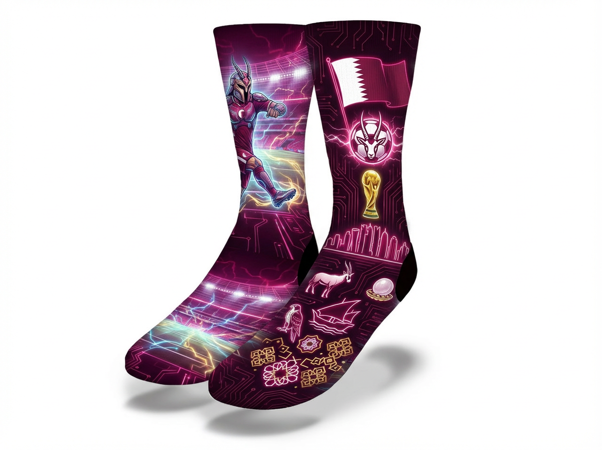QATAR qa WC26 Socks